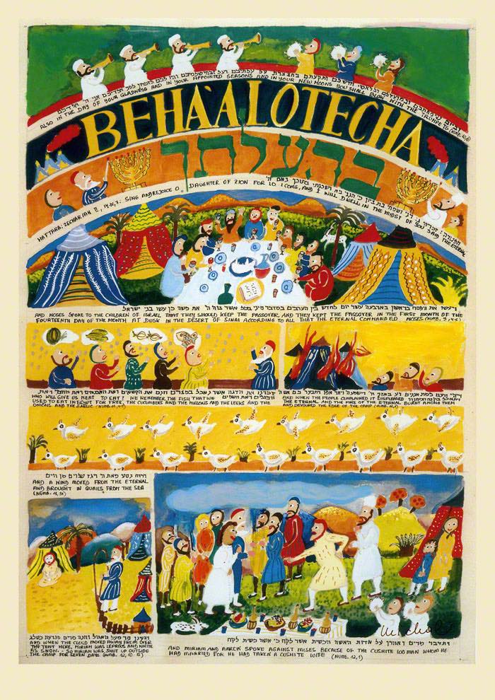 PARASHOT Beha'alotecha Behaalotecha n.37 The Illustrated Torah Scroll