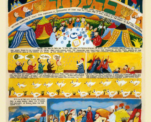 Parasha Behaalotecha – Parashot Bahaalotecha - THIS WEEK'S Parasha n.37 Jewish Art - The Studio in Venice by Michal Meron – The Illustrated Torah Scroll
